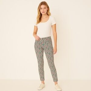 J.Crew Liberty Toothpick Jeans Size 25 Ditsy Floral Ankle Denim Cottagecore